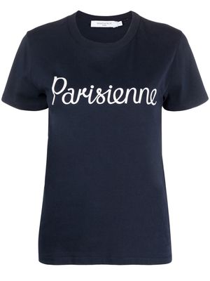 Maison Kitsuné Parisienne Classic short-sleeve T-shirt - Blue