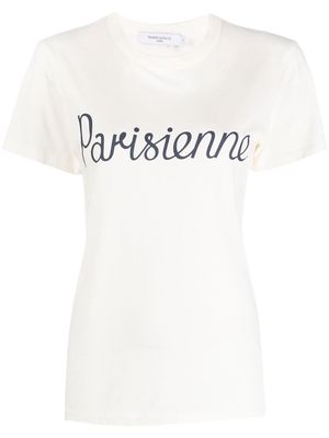 Maison Kitsuné Parisienne Classic short-sleeve T-shirt - Neutrals
