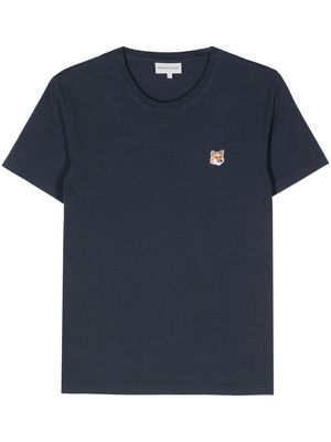 Maison Kitsuné patch-detail T-shirt - Blue