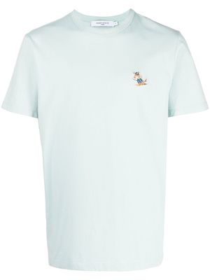 Maison Kitsuné plain cotton T-shirt - Blue