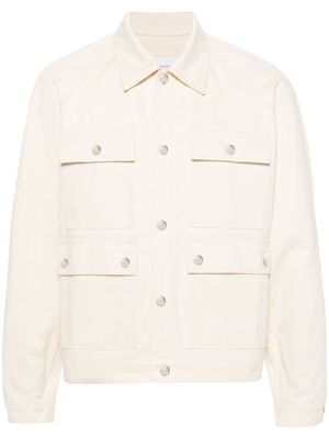 Maison Kitsuné straight-collar cotton shirt jacket - Neutrals