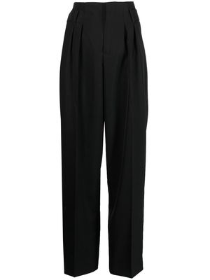 Maison Kitsuné straight-leg cut trousers - Black