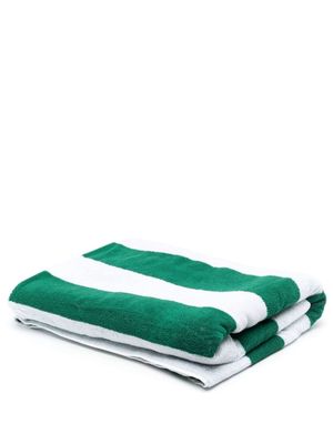 Maison Kitsuné striped towel tote bag - Green