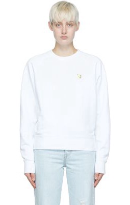 Maison Kitsuné White Fox Head Sweatshirt