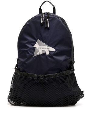 Maison Kitsuné x And Wander backpack - Black