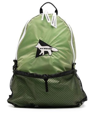 Maison Kitsuné x And Wander Backpack - Green