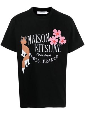 Maison Kitsuné x Bill Rebholz Palais Royal printed t-shirt - Black