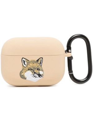 Maison Kitsuné x Native Union fox-print earpod case - Brown