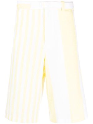 Maison Kitsuné x Olympia Le-Tan Poolside belted shorts - Yellow