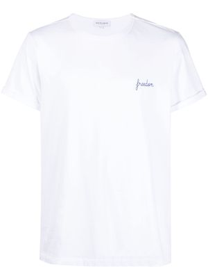 Maison Labiche Freedom embroidered short-sleeve T-shirt - White