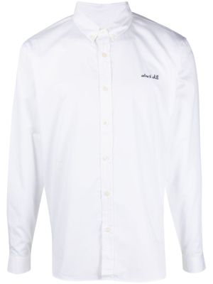 Maison Labiche Wine And Chill embroidered shirt - White