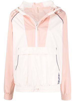 Maison Lejaby panelled hooded jacket - Pink