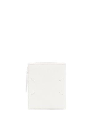 Maison Margiela bi-fold grained-leather wallet - White