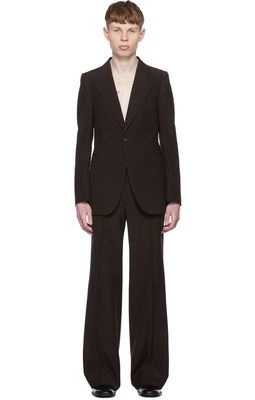 Maison Margiela Brown Wool Suit