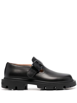 Maison Margiela buckle leather loafers - Black