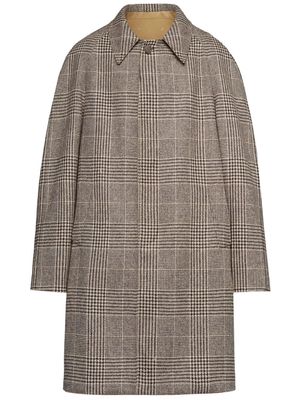 Maison Margiela check-pattern trench coat - Brown