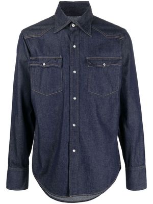 Maison Margiela chest-pocket denim shirt - Blue