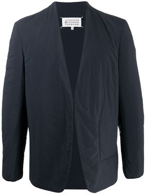 Maison Margiela collarless long-sleeve blazer - Black