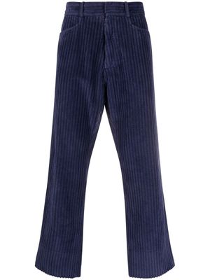 Maison Margiela corduroy cropped trousers - Blue