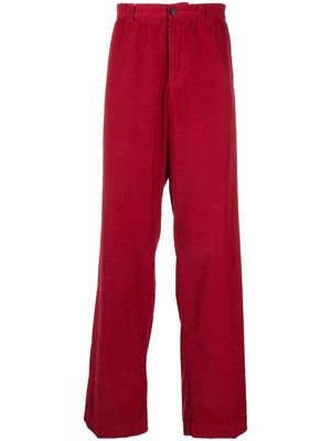 Maison Margiela corduroy straight-leg trousers - Red