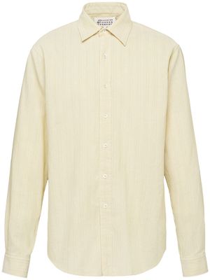 Maison Margiela cotton fine stripe shirt - Yellow