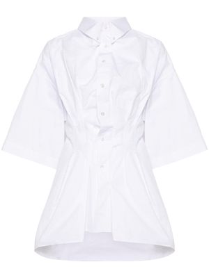 Maison Margiela creased poplin fitted shirt - White