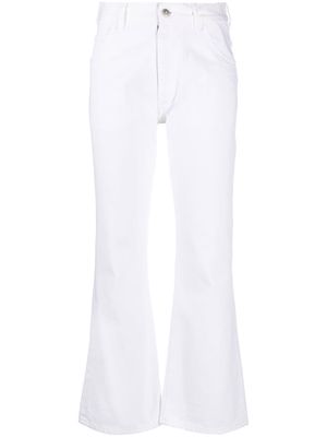 Maison Margiela cropped flared trousers - White