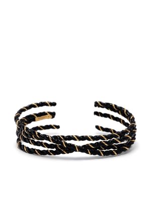 Maison Margiela cuff-design bracelet - Black