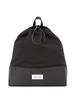 Maison Margiela daily drawstring medium backpack - Black