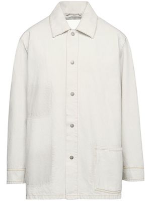 Maison Margiela denim shirt jacket - White