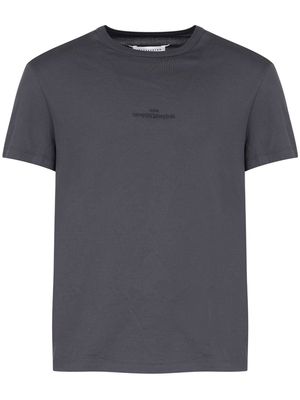 Maison Margiela distorted-logo cotton T-shirt - Grey
