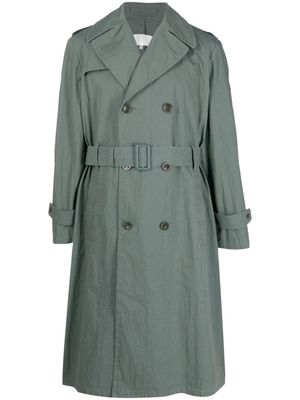 Maison Margiela double breasted trench coat - Green