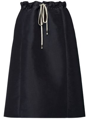 Maison Margiela drawstring midi skirt - Black