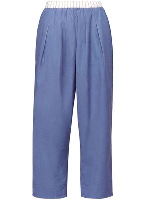 Maison Margiela drop crotch cropped trousers - Blue