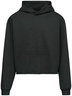 Maison Margiela embroidered cotton hoodie - Black