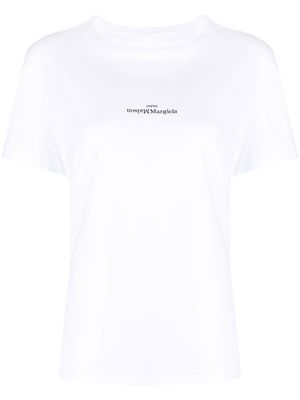 Maison Margiela embroidered-logo cotton T-shirt - White