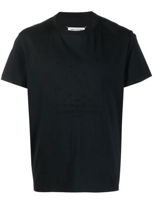 Maison Margiela embroidered-logo detail T-shirt - Black