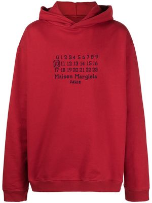 Maison Margiela embroidered logo hoodie