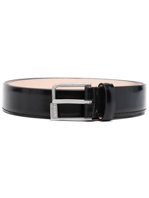 Maison Margiela engraved-logo buckle belt - Black