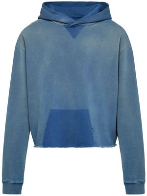 Maison Margiela faded hooded sweatshirt - Blue
