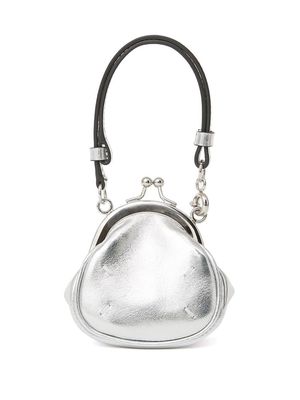 Maison Margiela faux-leather clutch bag - Silver