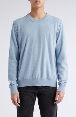 Maison Margiela Fine Gauge Cashmere Sweater in Pale Blue