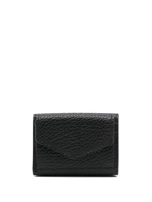 Maison Margiela four-stich tri-fold leather wallet - Black