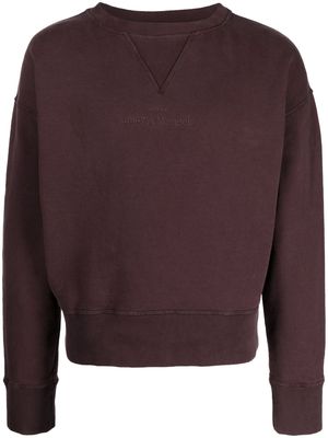 Maison Margiela four-stitch cotton sweatshirt - Brown