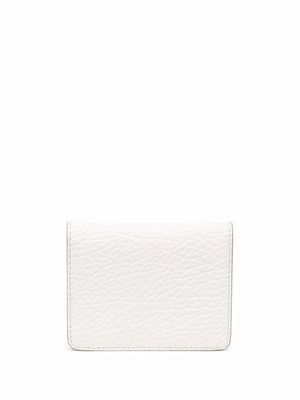 Maison Margiela four-stitch keyring cardholder - White