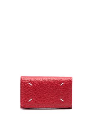 Maison Margiela four-stitch leather keychain - Red