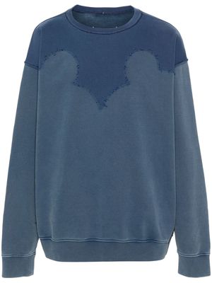 Maison Margiela four stitch-logo cotton sweatshirt - Blue