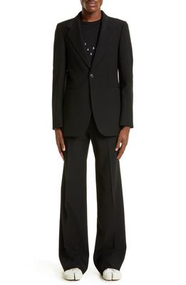 Maison Margiela Four-Stitch Wool Blend Two-Piece Suit in Black