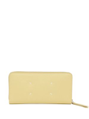 Maison Margiela four-stitch zip-around wallet - Yellow