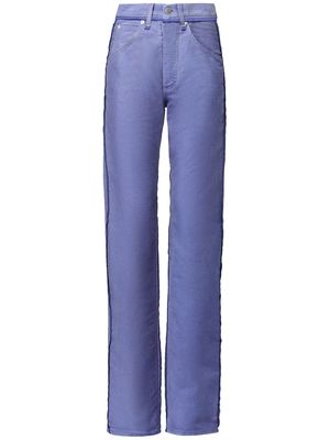 Maison Margiela frayed-detail straight-leg jeans - Blue